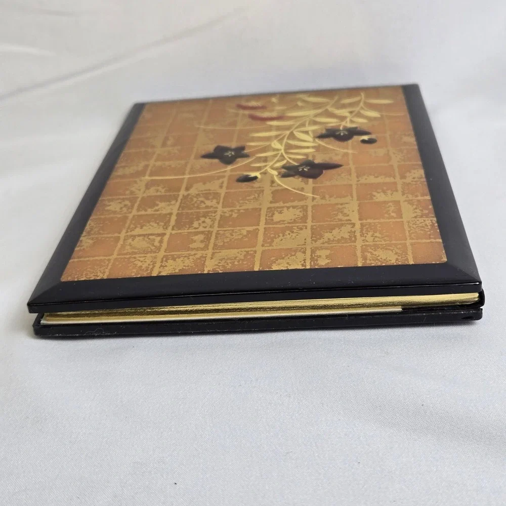 Nippon Togeichien Yamanaka Lacquerware Korin-Style Bellflower‎ Address Book Vtg